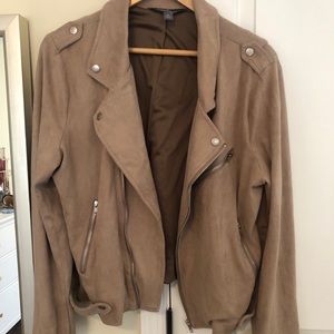Neutral Suede Jacket